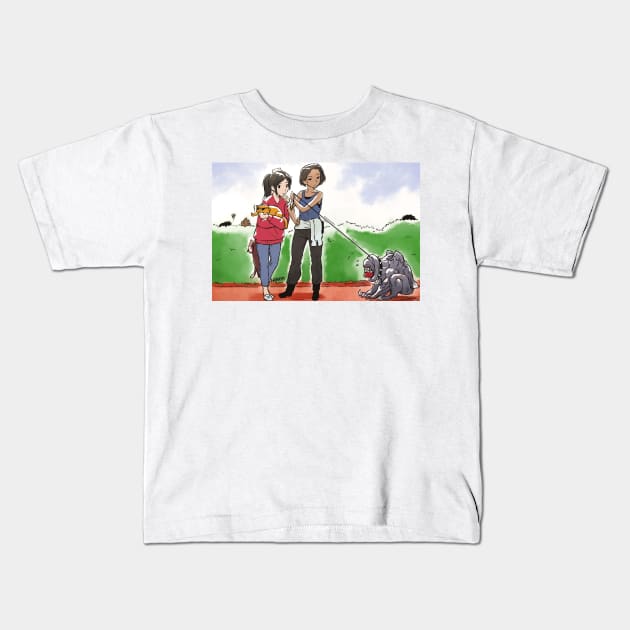 pets Kids T-Shirt by harayamanawari